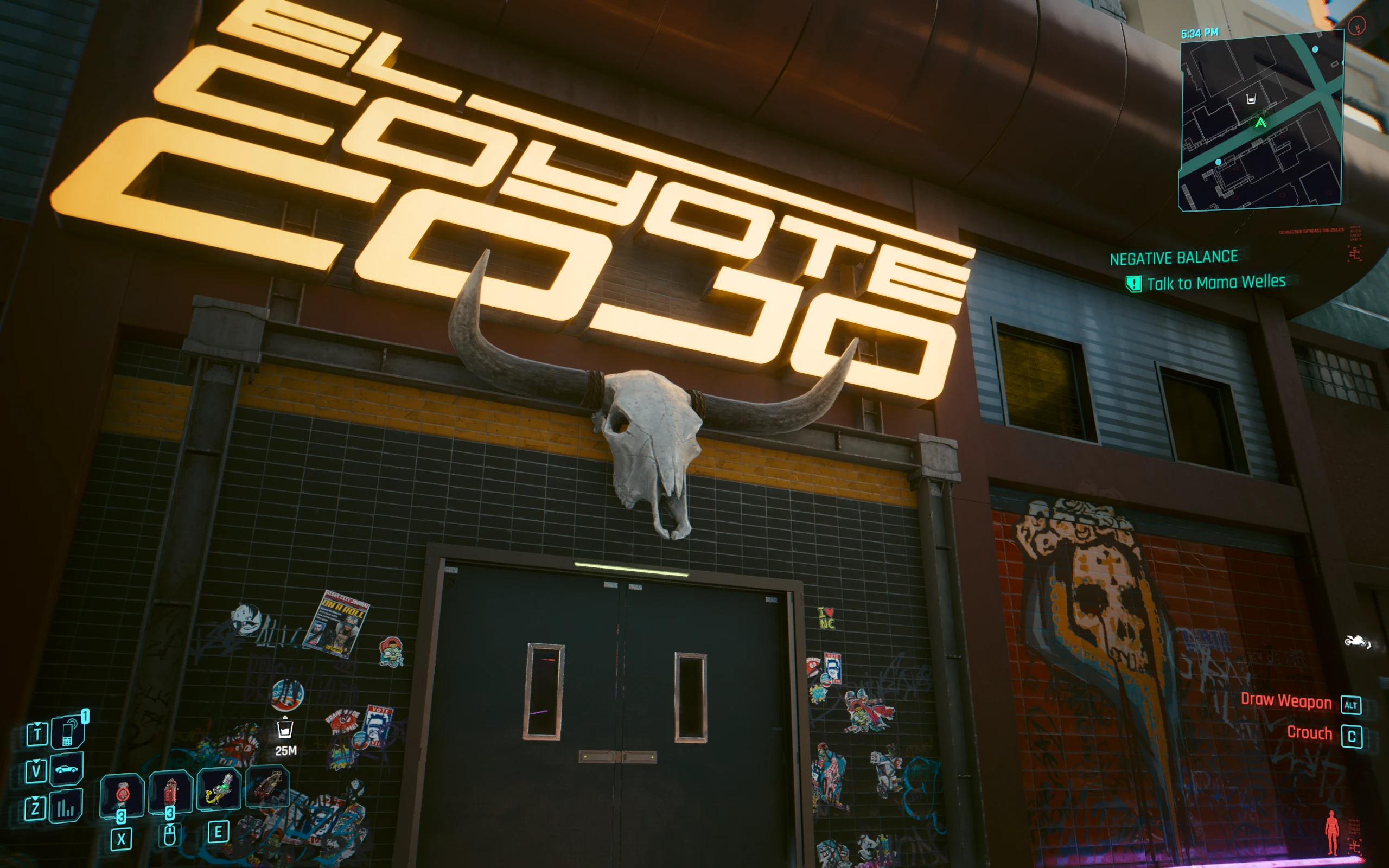 In-game scene from the gig
